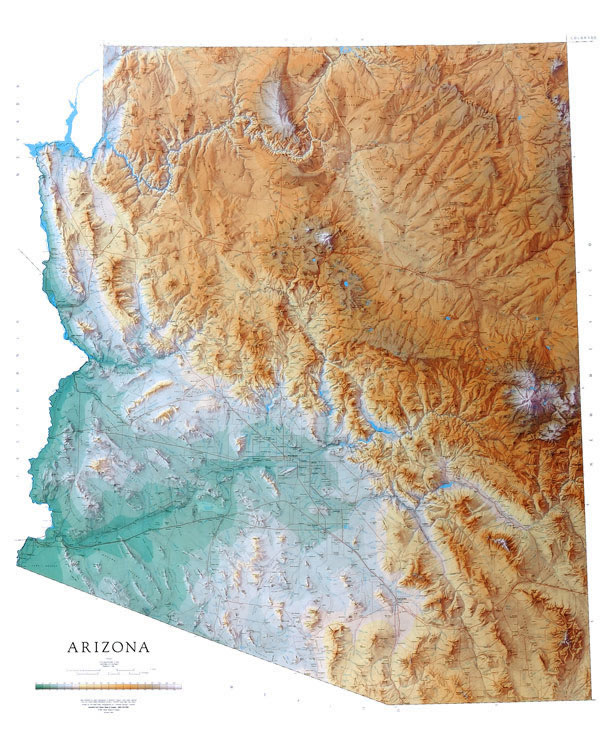 Tucson Arizona Wall Map Premium Style By Marketmaps M 7895