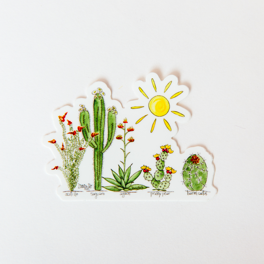 Cactus Garden Sticker Tohono Chul
