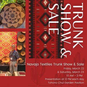 Terry DeWald | Navajo Textile Trunk Show, Presentation, & Sale