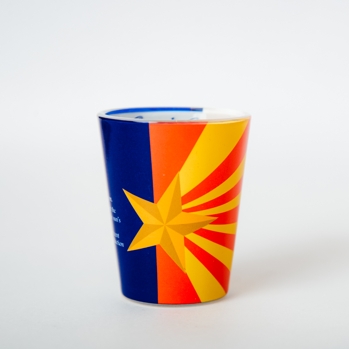 Arizona Flag Shot Glass Tohono Chul