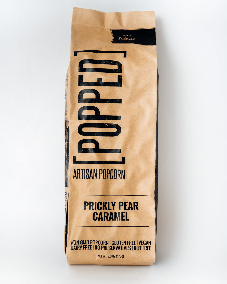 POPPED Artisan Popcorn Prickly Pear Caramel Popcorn Tohono Chul