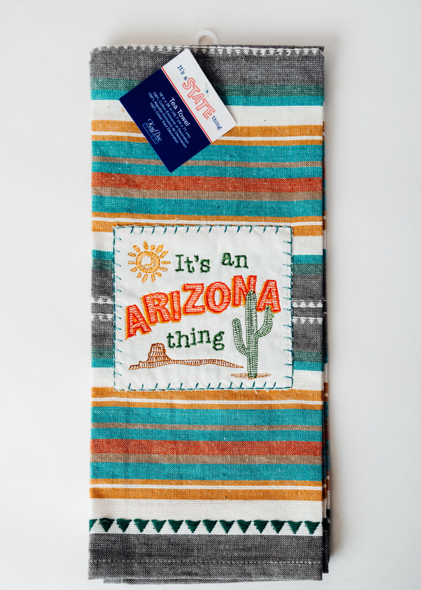 It's an Arizona Thing Striped Tea Towel Tohono Chul